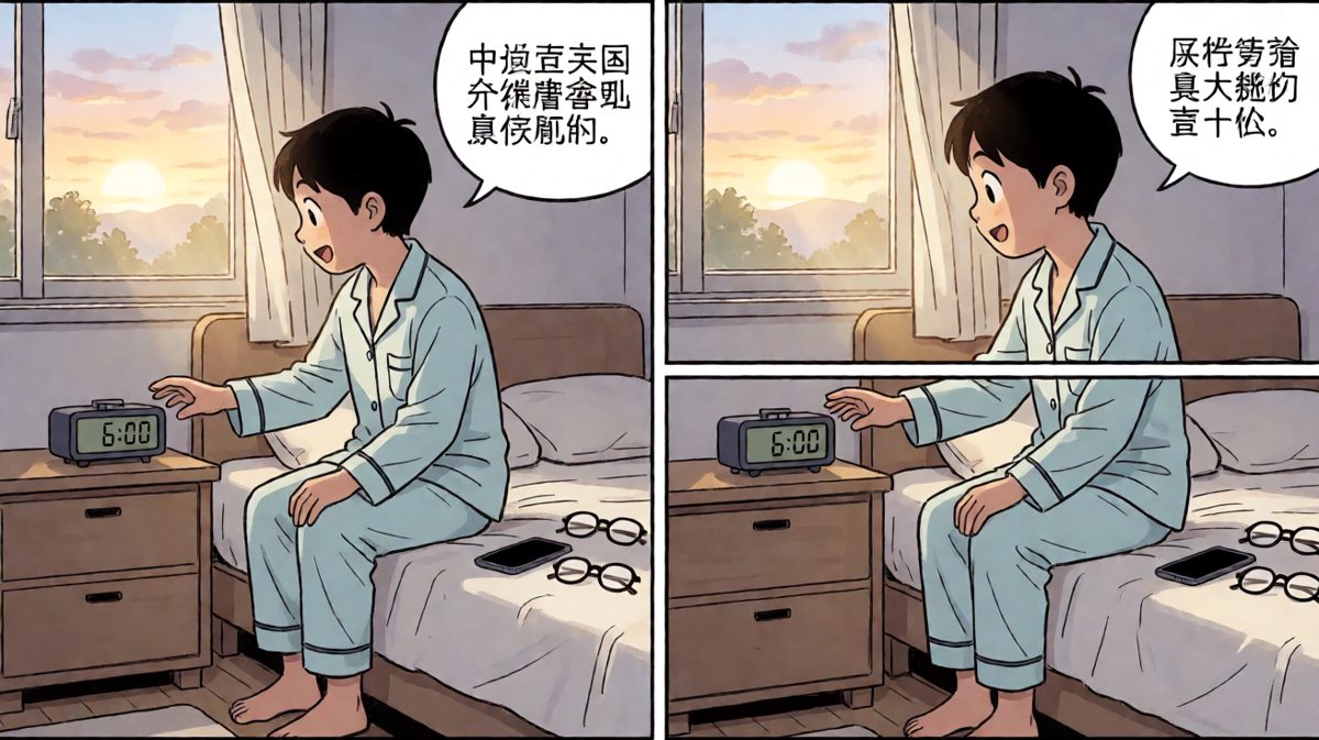 闹钟响起，打工人痛苦挣扎关闹钟