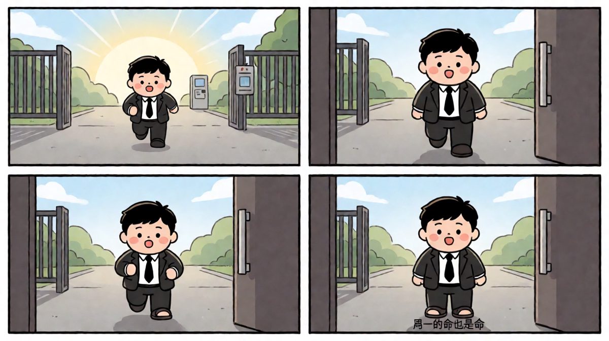 踩到狗屎的那一刻，他的人生已经结束了