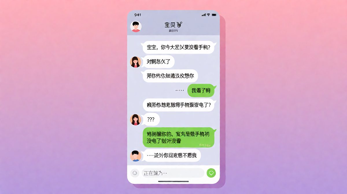 「其实是我手机没电了」—— 男朋友的神级解释让女朋友无言以对