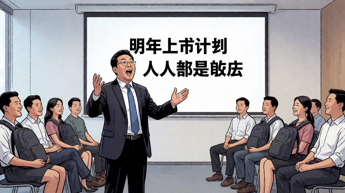 老板：明年公司上市！员工：哦那我先走了