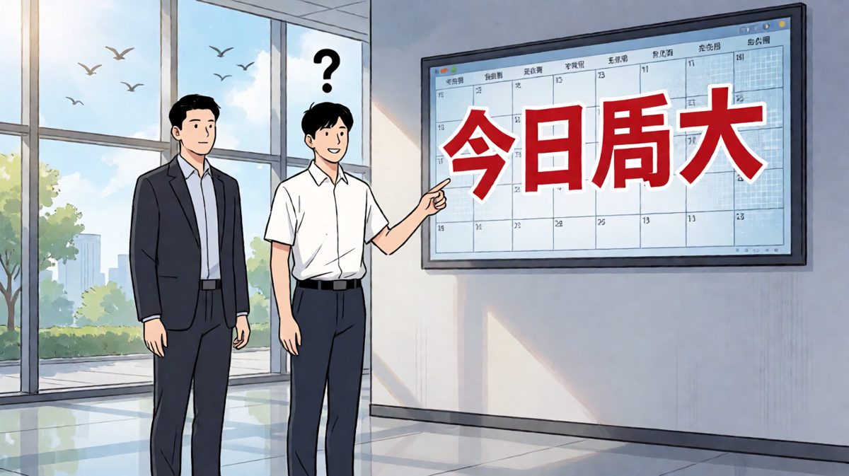 同事淡淡提醒：今天周六……