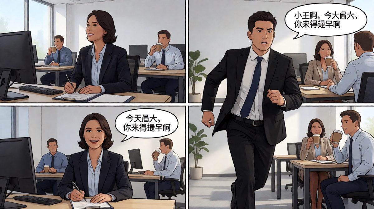 原来早起的人，周六不需要上班