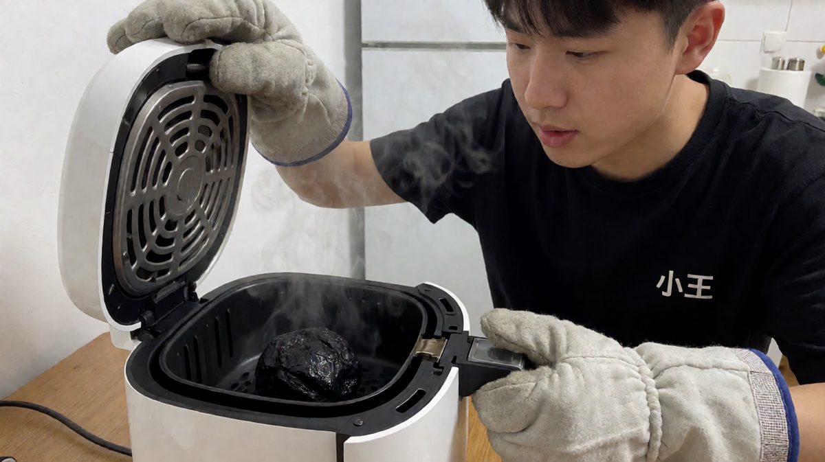 打开的瞬间——这是炸鸡还是煤炭？