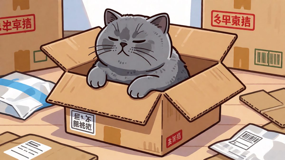 猫：只要我够胖，纸箱子就会自动为我变形