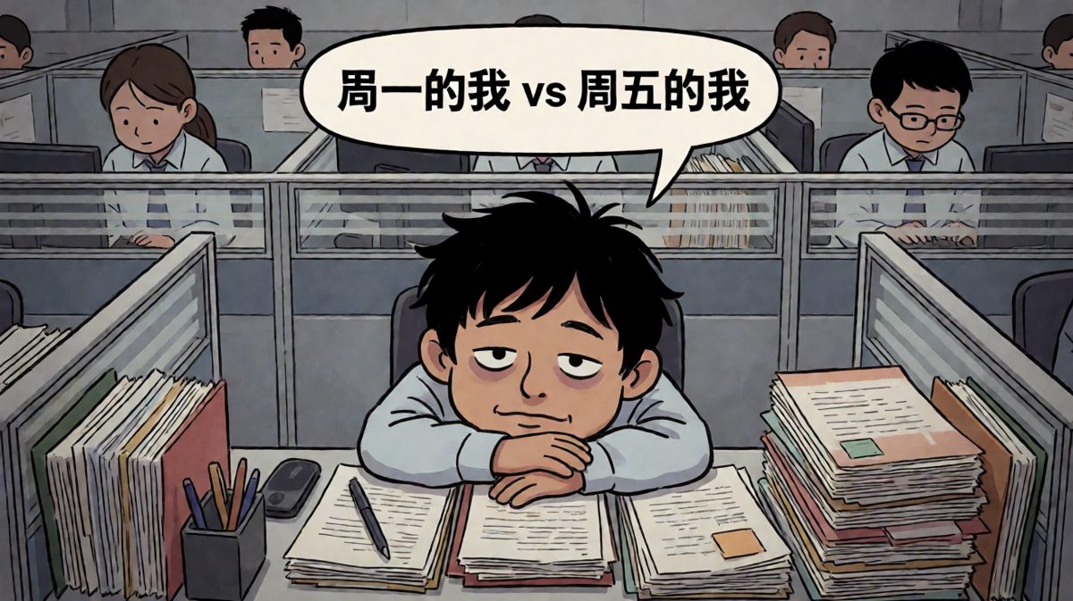 周一的我，灵魂已离家出走