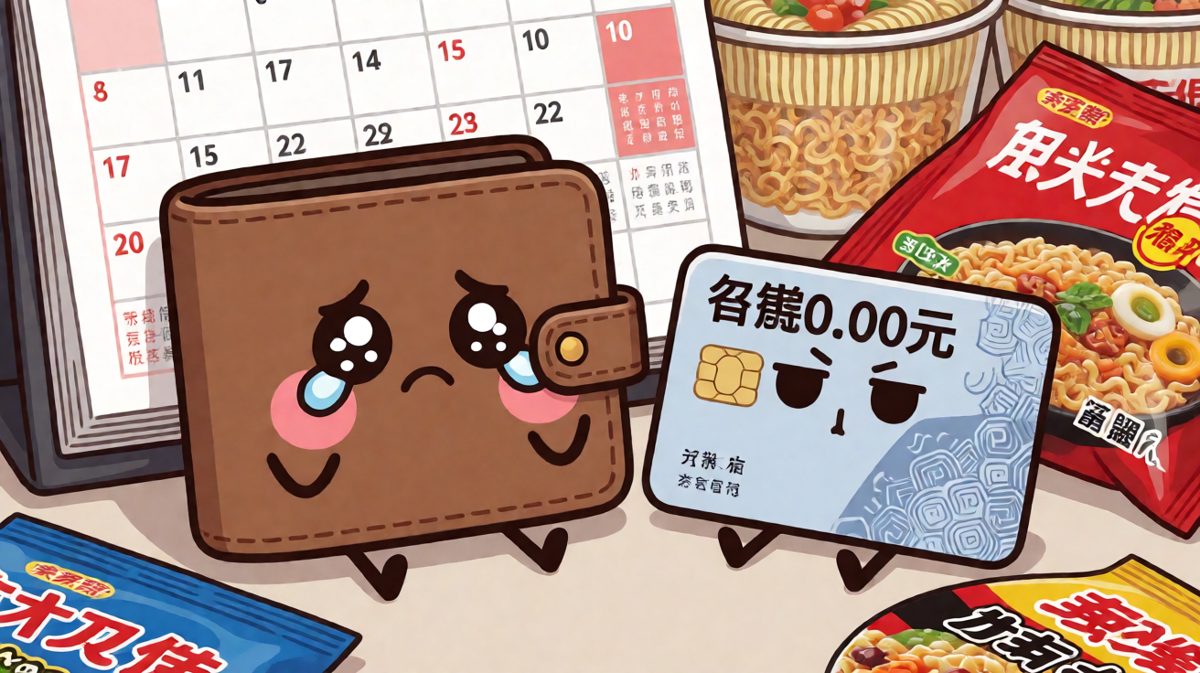 月底的钱包，比我的脸还干净