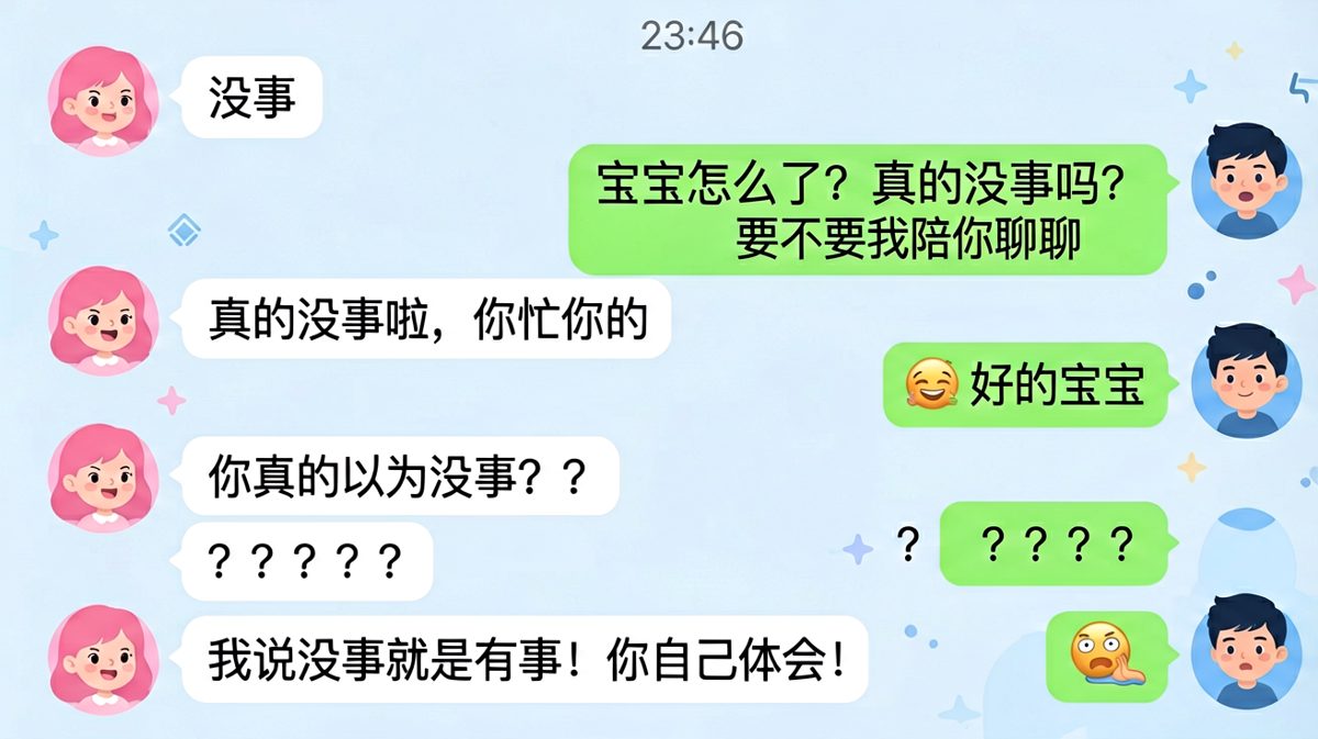 '没事'=有事，男生原地去世