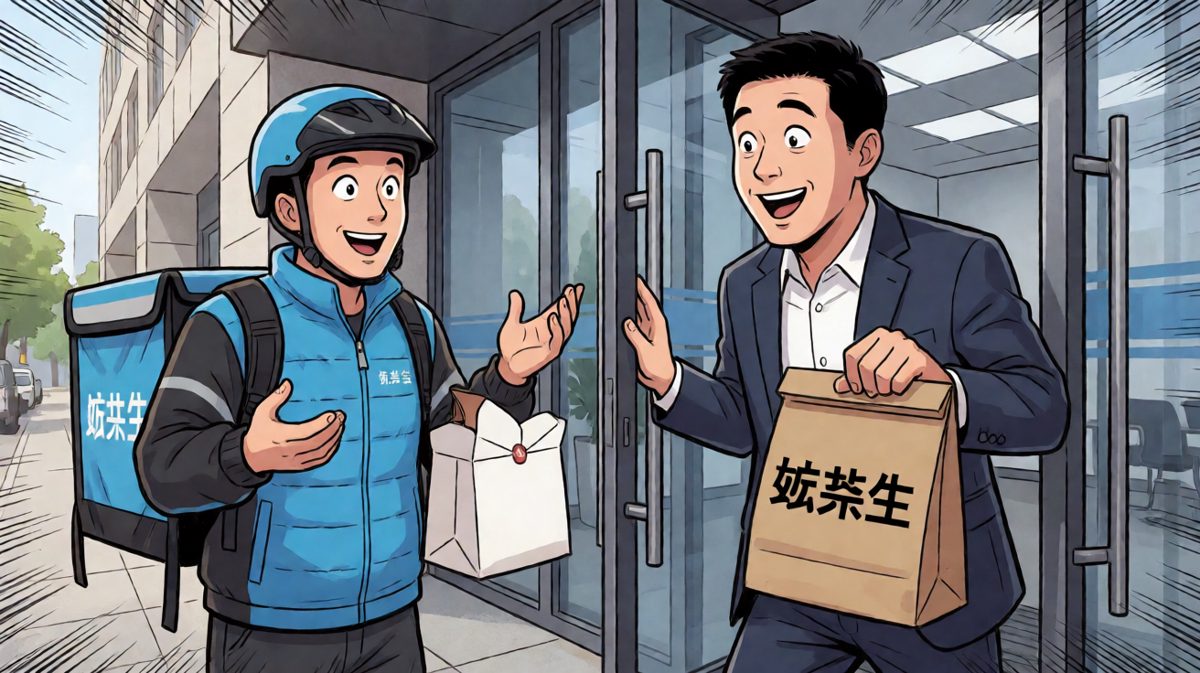 外卖到了！但送错人了……