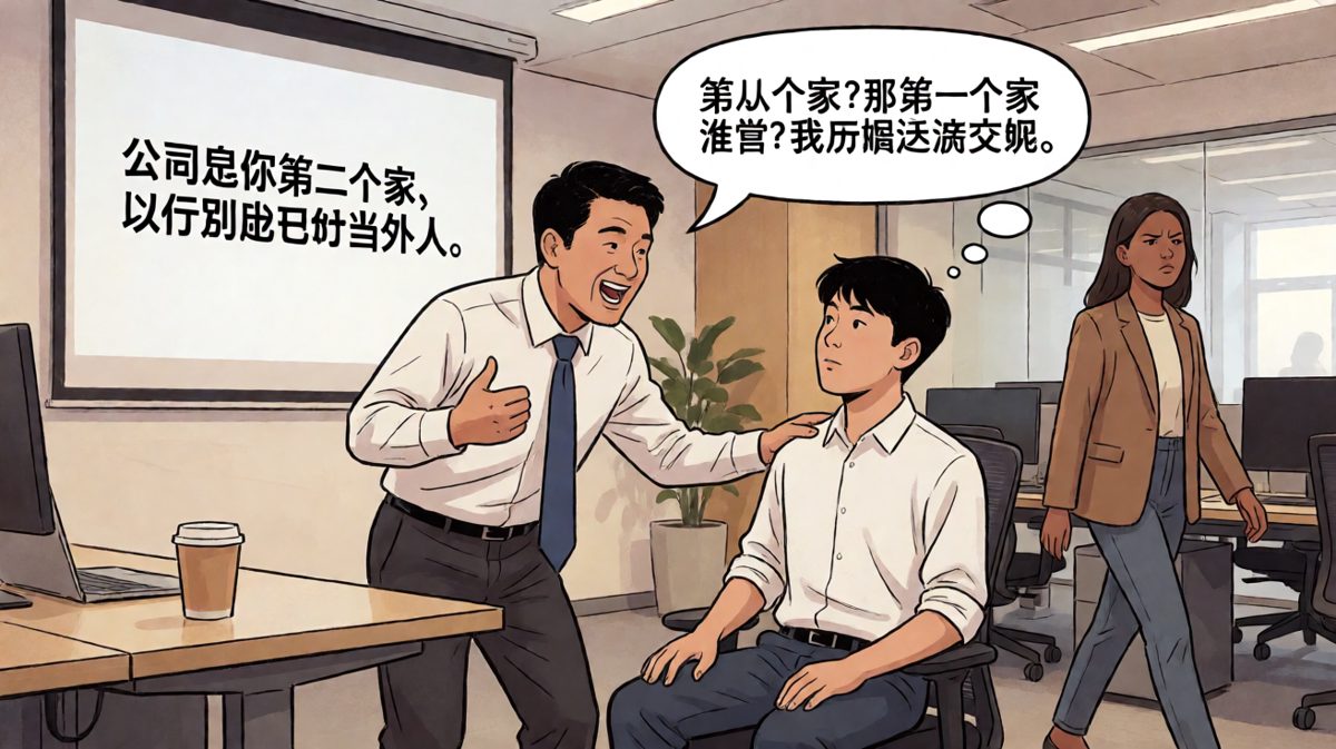 老板说公司是第二个家，员工感动又崩溃，内心OS暴露一切