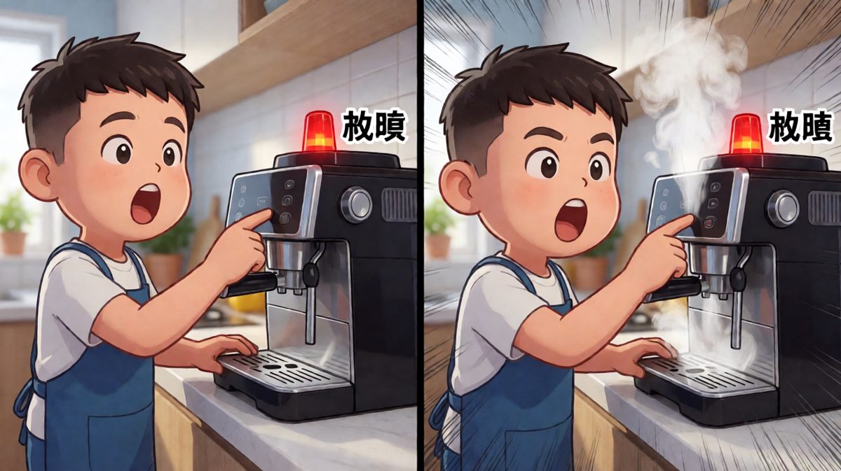 咖啡机第一反应：你谁啊？敢使唤我？