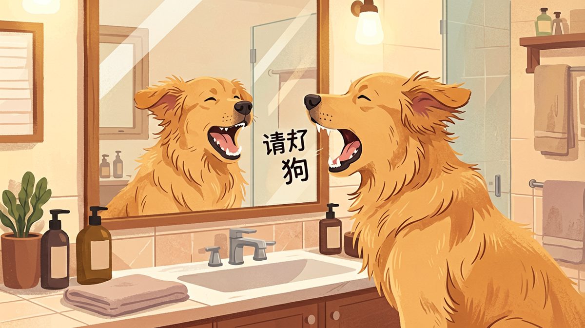 狗：你是谁！为什么学我吠！