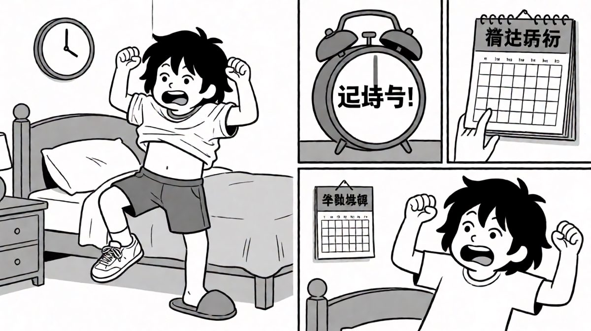 猛然惊醒——已经晚了四十分钟！