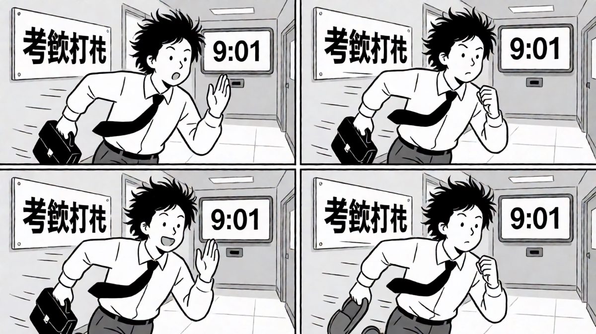 全副武装地冲向公司，却忘了最重要的一只鞋。