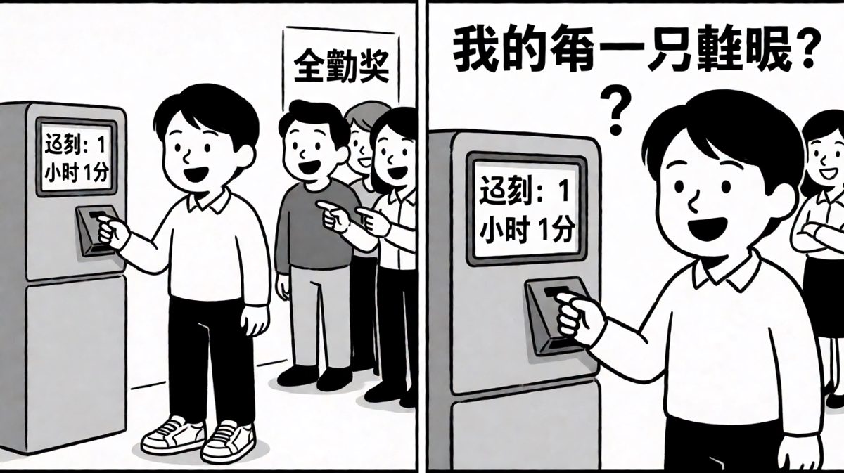 踩着希望来的，光着脚回去——全勤奖再见。