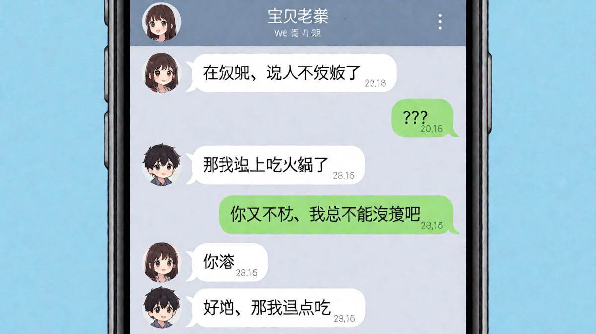 减肥路上的绊脚石：女友发誓不吃晚饭，男友立刻宣布要吃火锅