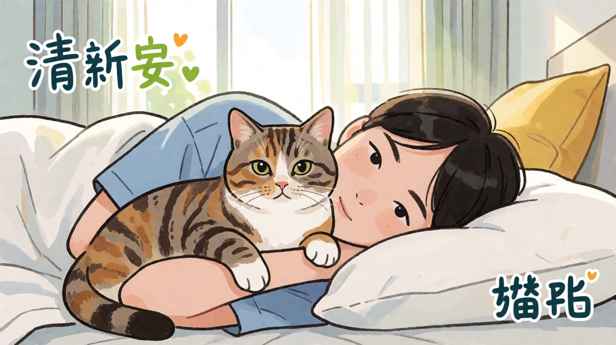 狸花猫占领高地：你的枕头，现在归我了。