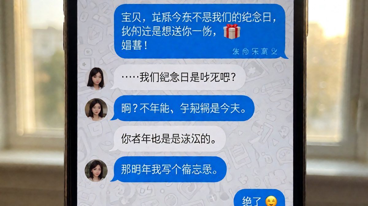一年一度的'纪念日危机'，男朋友又一次精准踩雷。