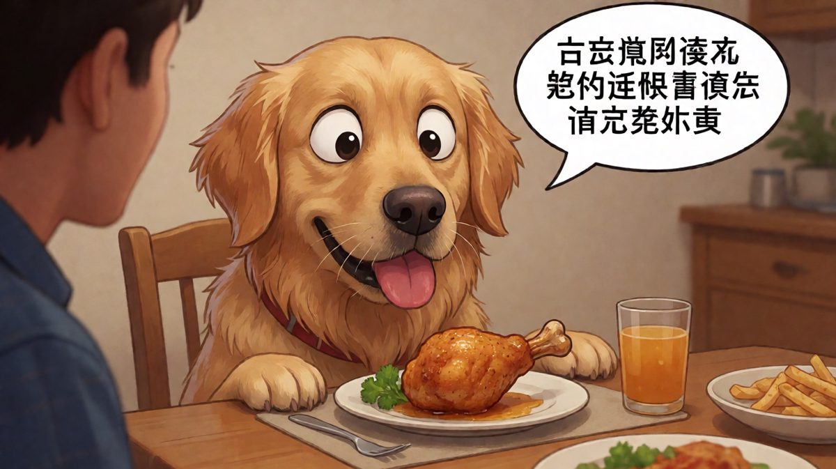 不是你放在桌上的，就是鸡腿自己跳进我嘴里的