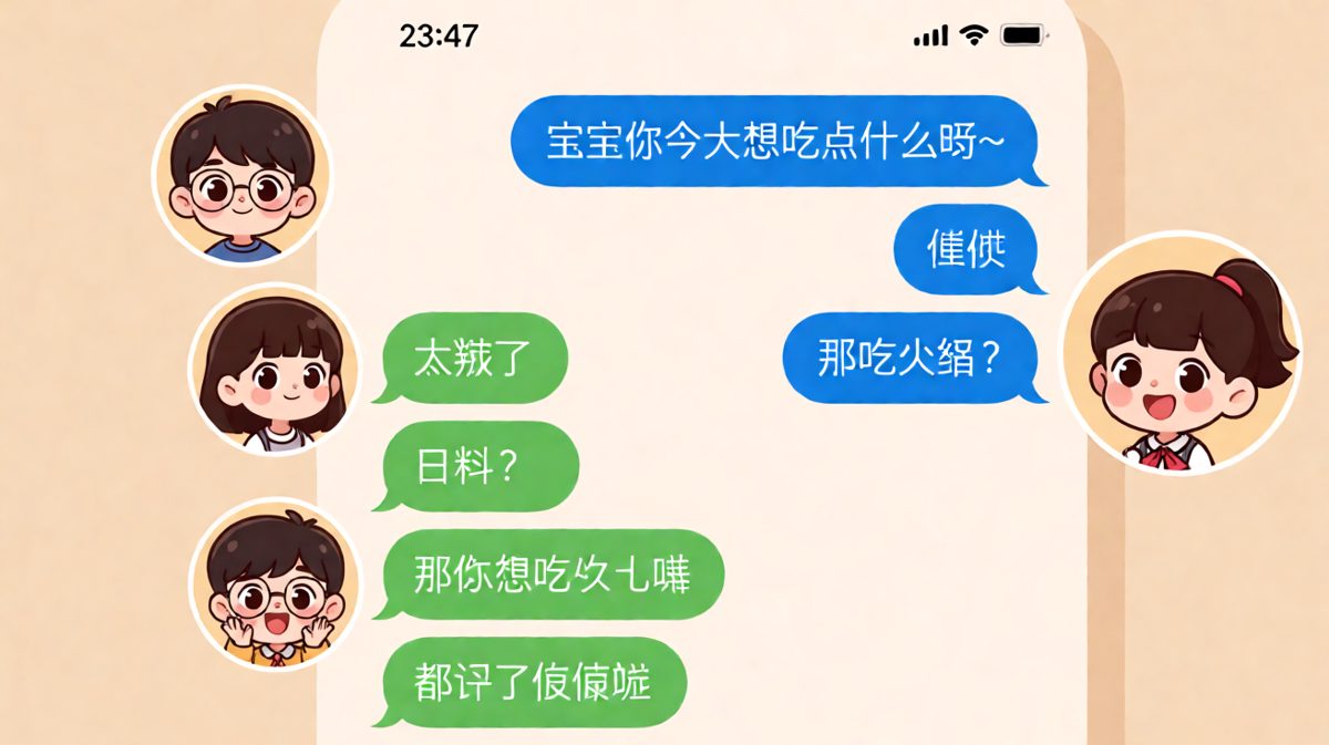 经典'随便'困境：男生问吃什么，女生说随便，然后每次都不满意。