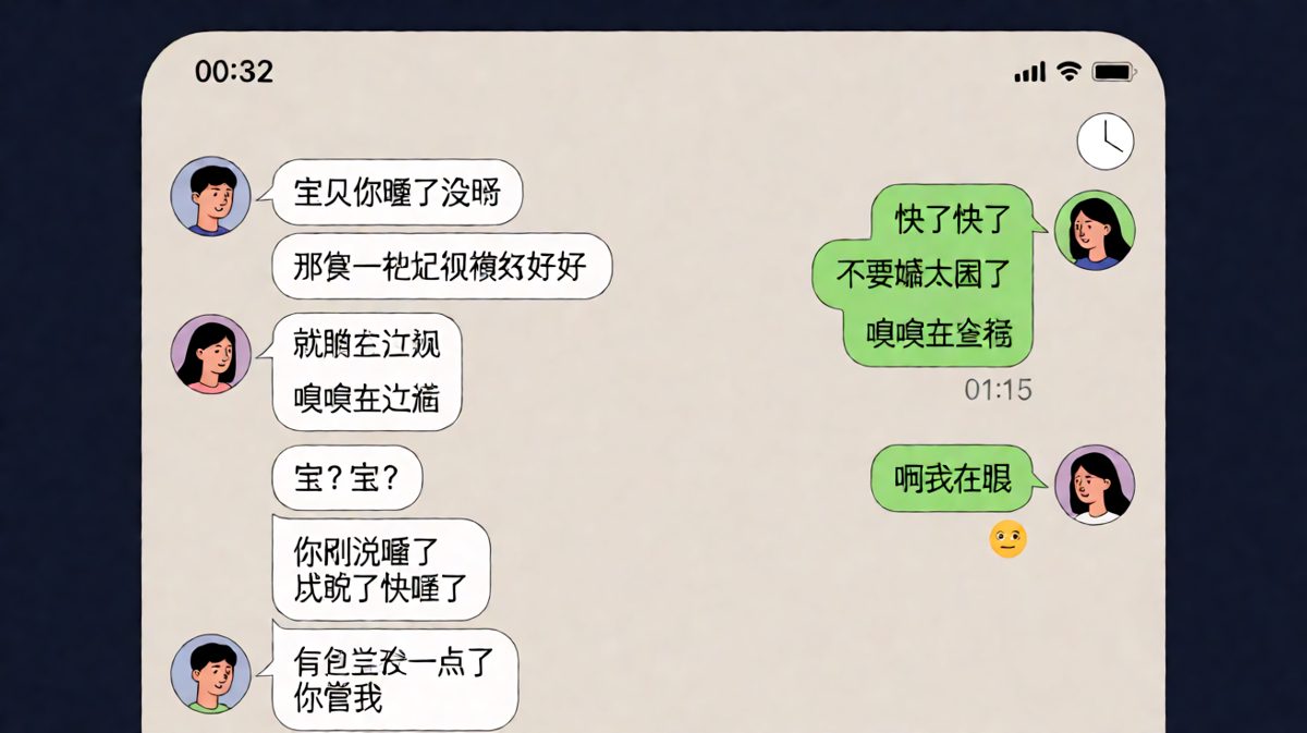 '我等会儿就睡'的永恒谎言：从十点半聊到凌晨一点。
