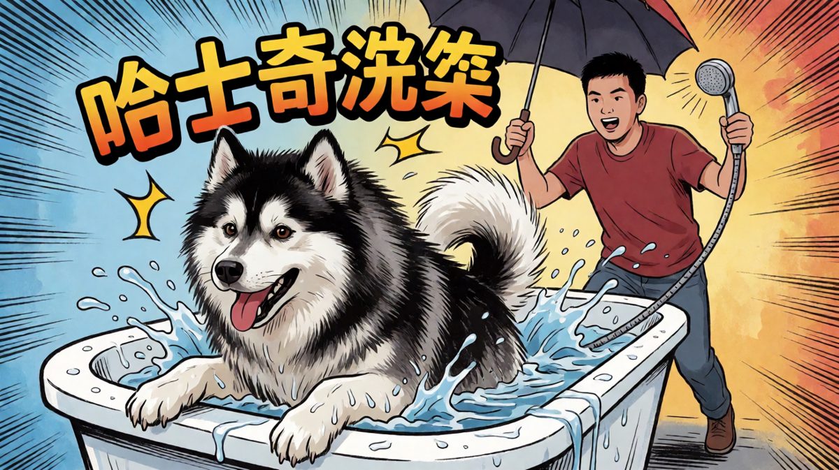 汪星人的人生至暗时刻——洗澡！