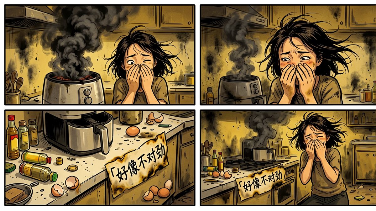突发状况第二格：怎么冒烟了？！