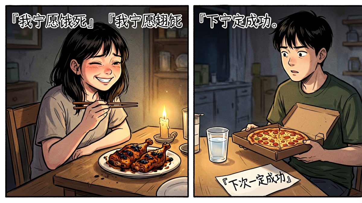 反转结局第四格：虽然翻车了，但我还在撑！