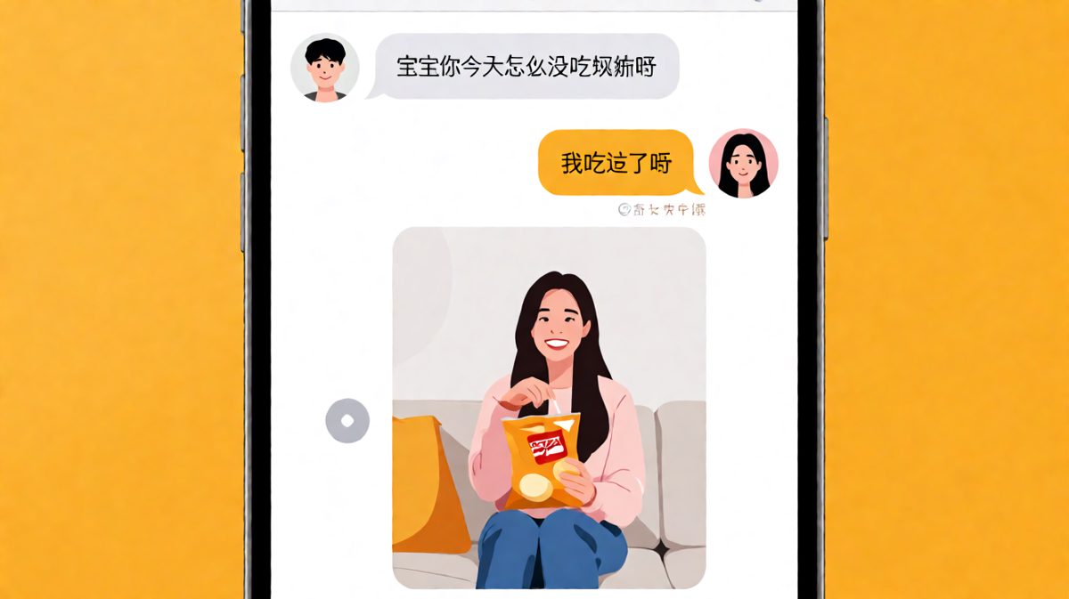 嘴上说吃过了，手里薯片藏不住
