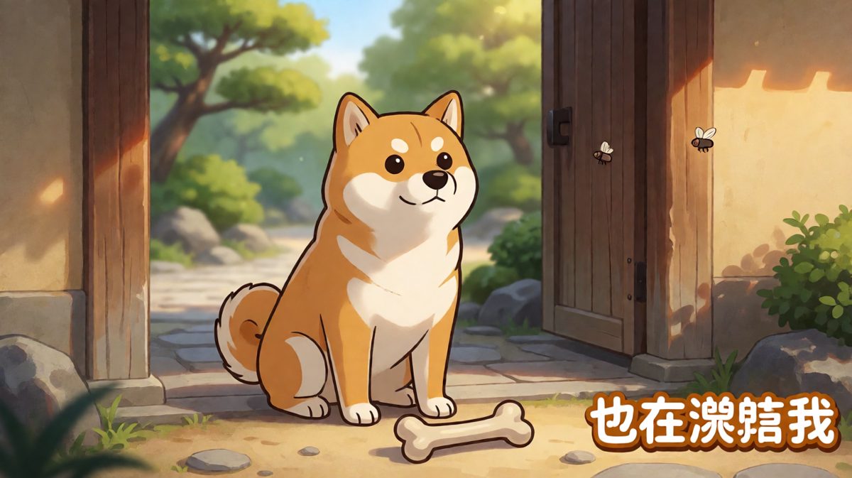 柴犬：骨头？那是什么？我现在只关注高空目标。
