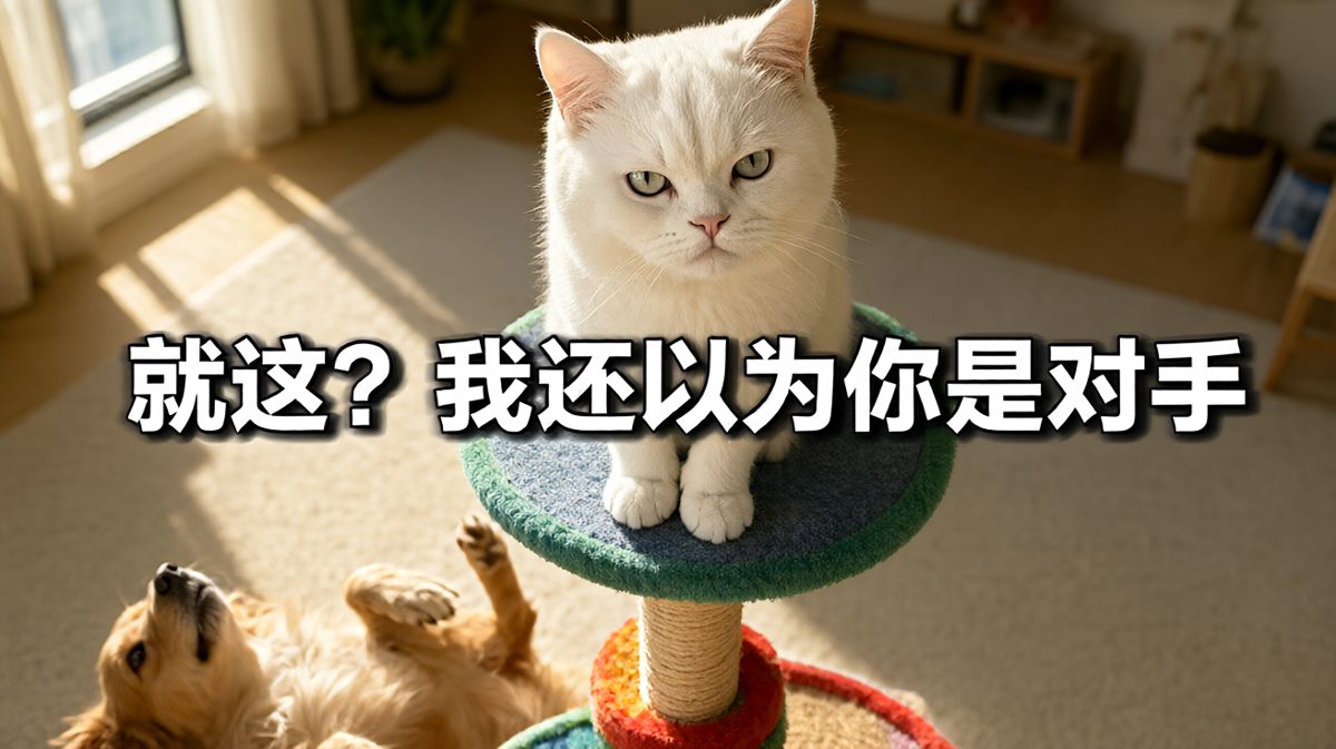 白猫：这只狗是不是对我有什么误解？