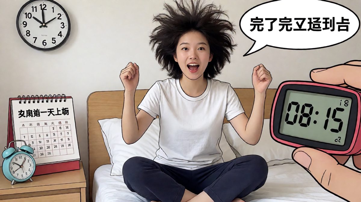 一睁眼发现已经严重迟到
