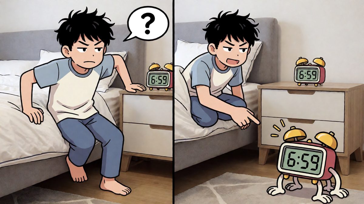 这闹钟居然自己调慢了时间？！