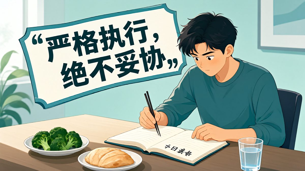 上午：严格执行健康饮食计划