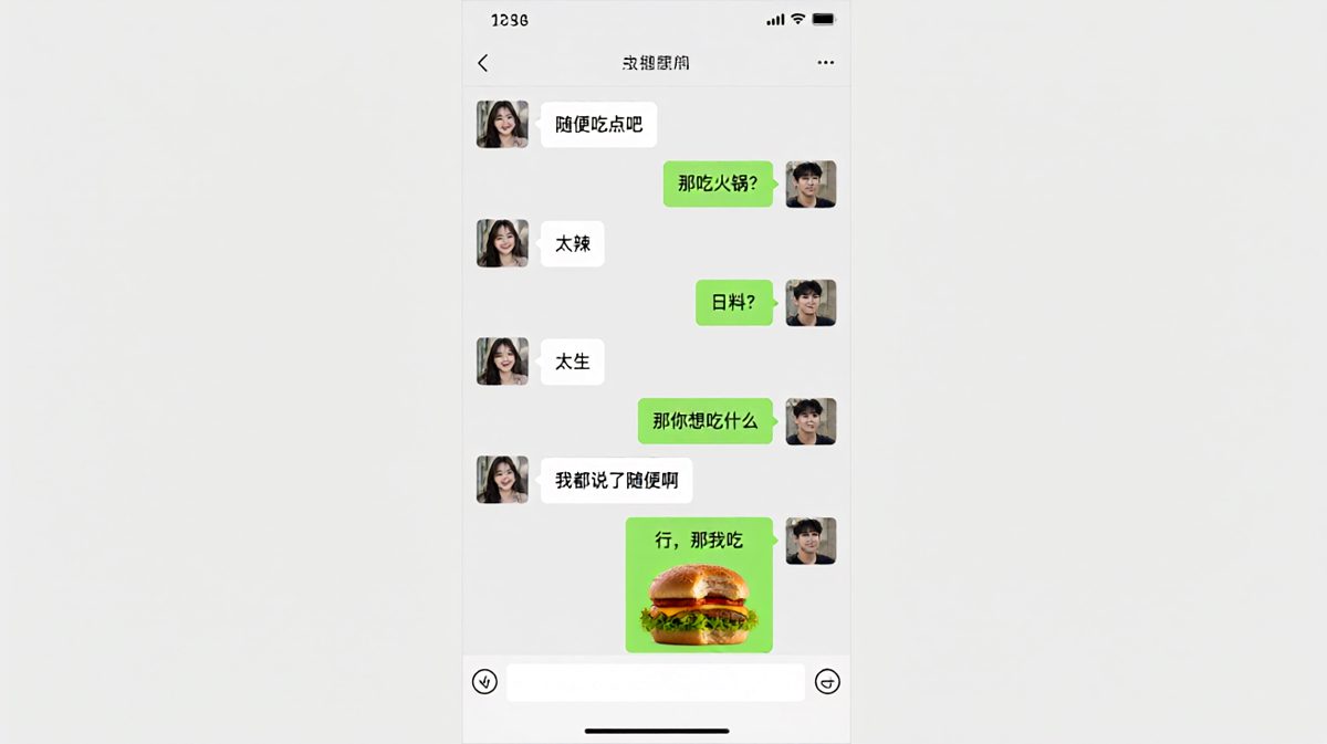 「随便」是情侣间最大的谎言，反转男生直接摆烂