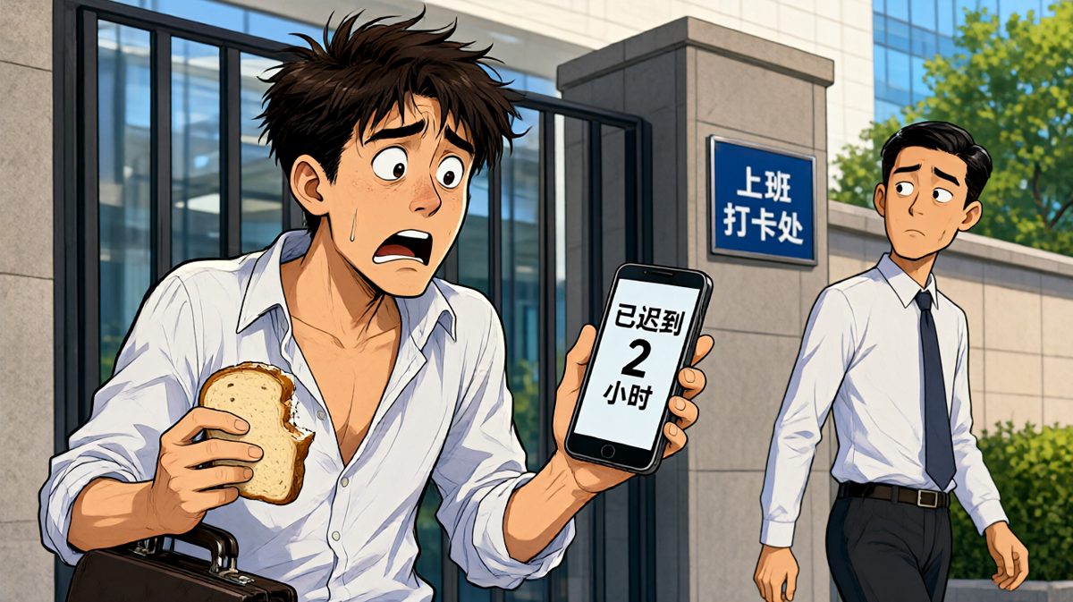 醒来一查……完美错过了所有闹钟