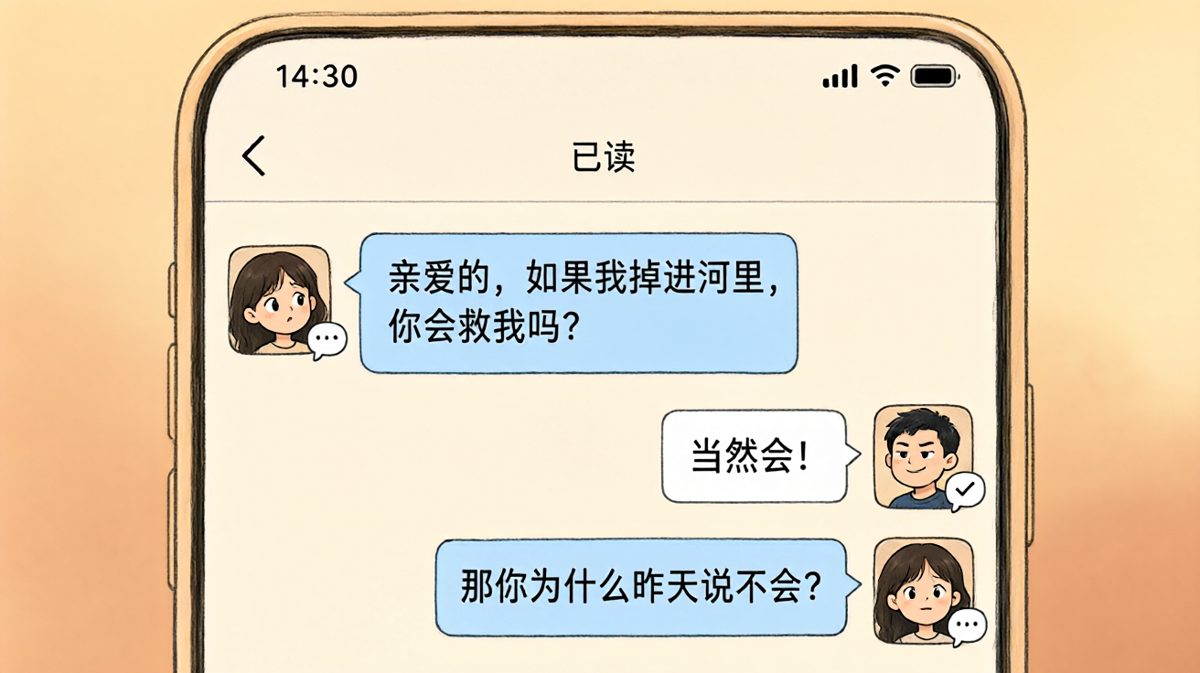 '掉河里救不救'的经典送命题，结果他前一天已经翻车了