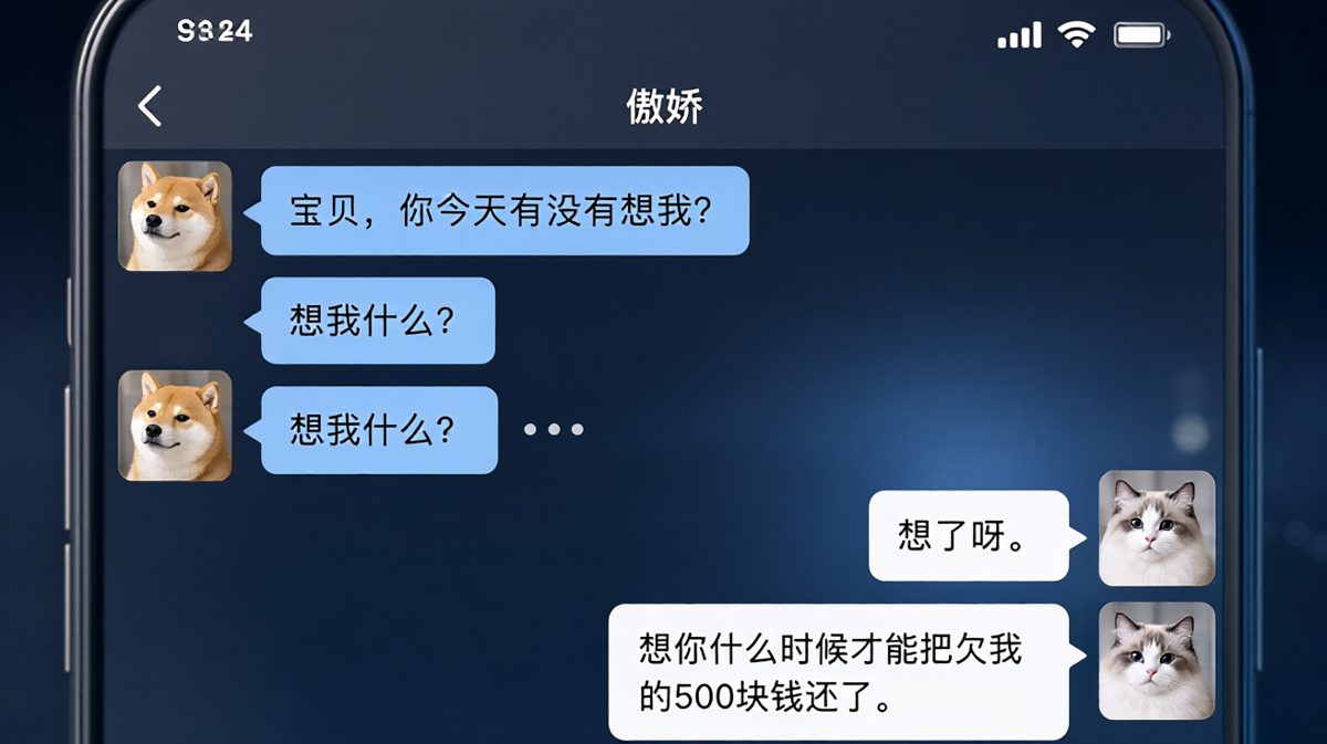 '有没有想我'以为是浪漫开场，结果是讨债前奏