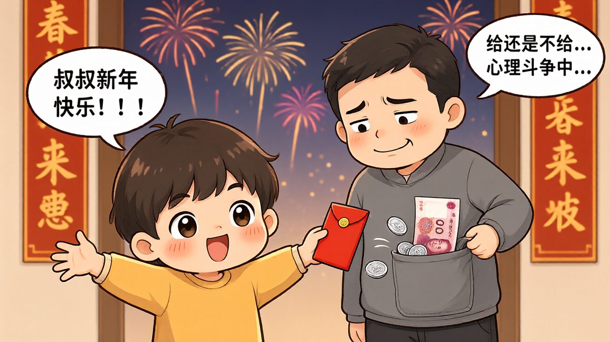 发红包前的内心戏，比小品还好笑
