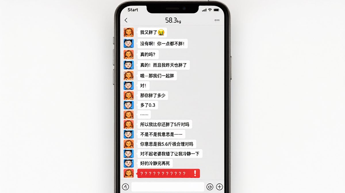 「我也胖了」——这句话成了压死骆驼的最后一根稻草。