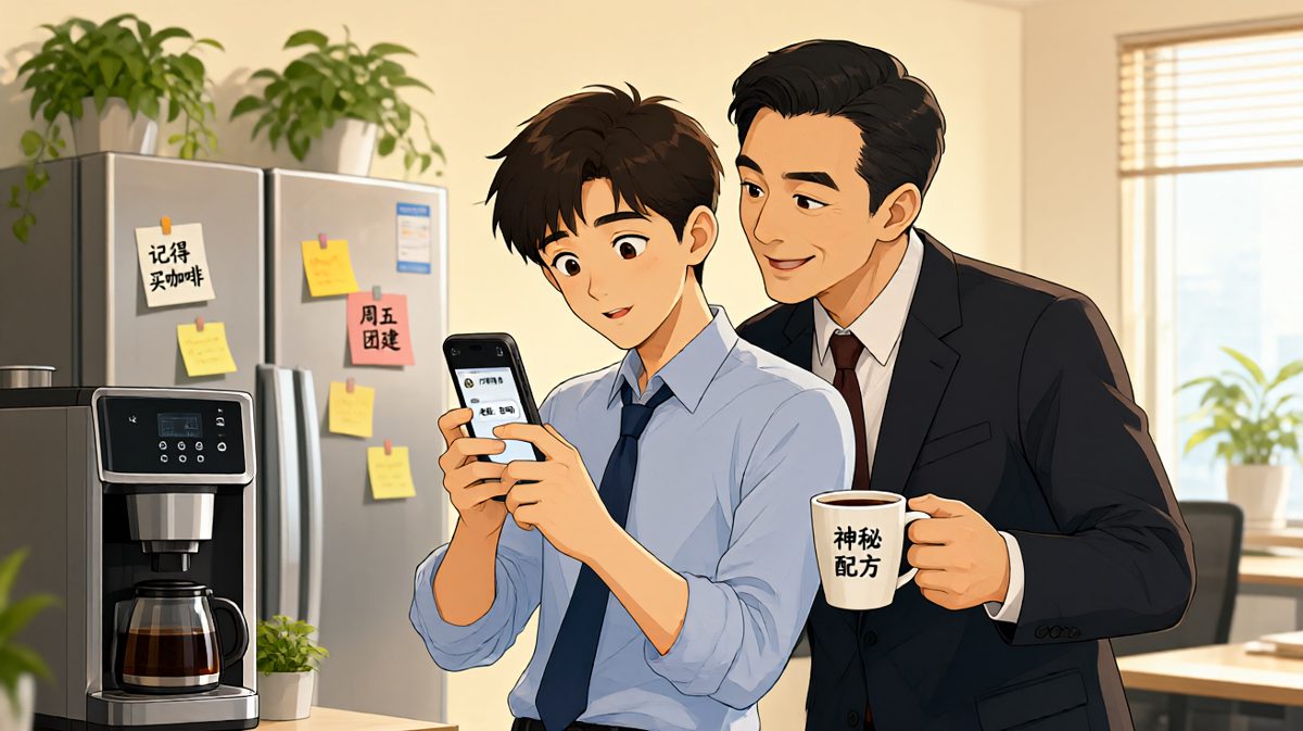 场景二：老板拍着小王的肩膀说'年轻人要有格局'，小王感动点头，结果老板接着说'格局就是你的工位离打印机最近，以后你换纸'