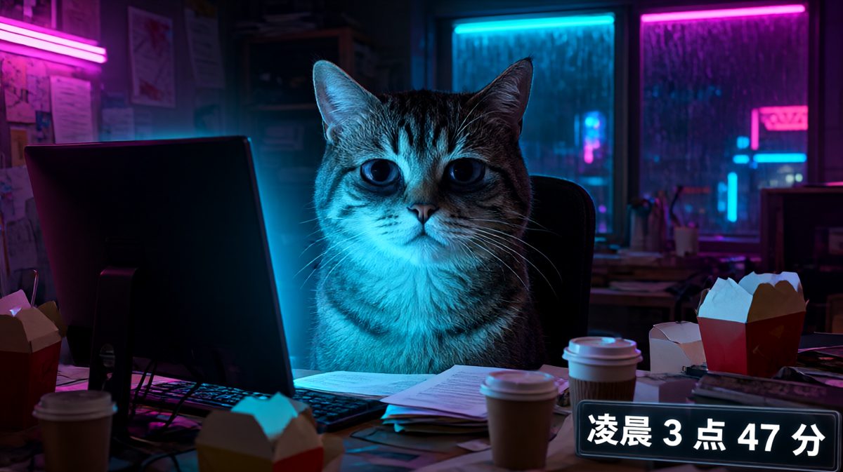 凌晨刷到凌晨的精神状态