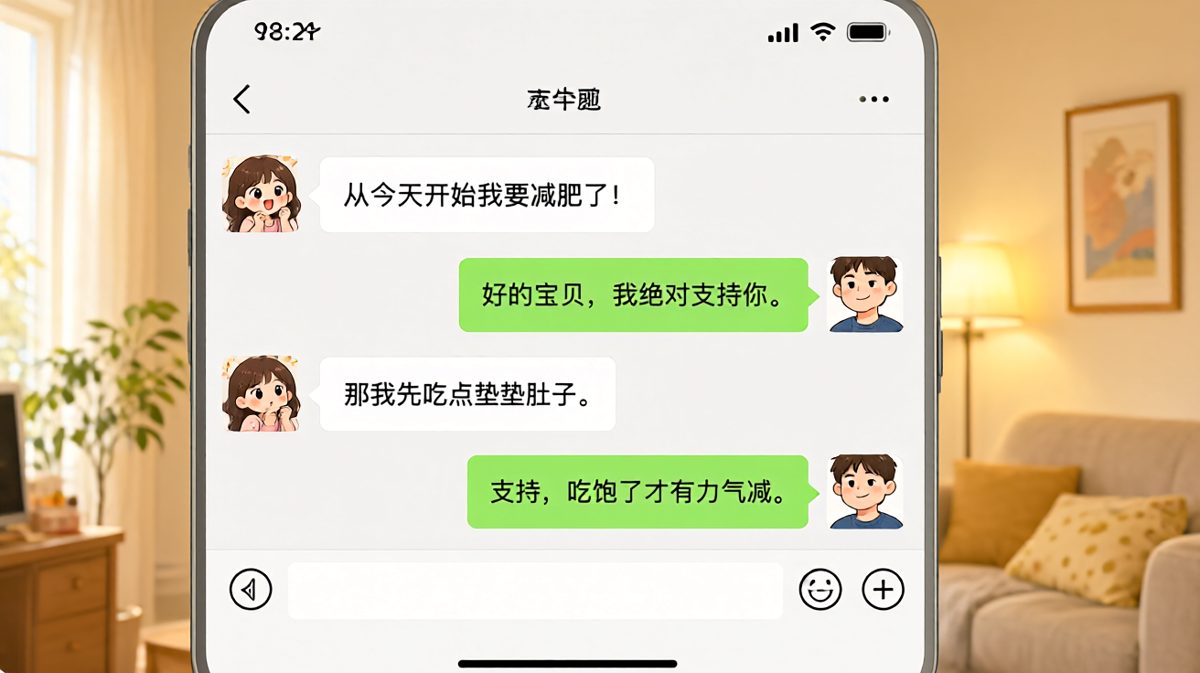 嘴上说减肥，身体却很诚实。