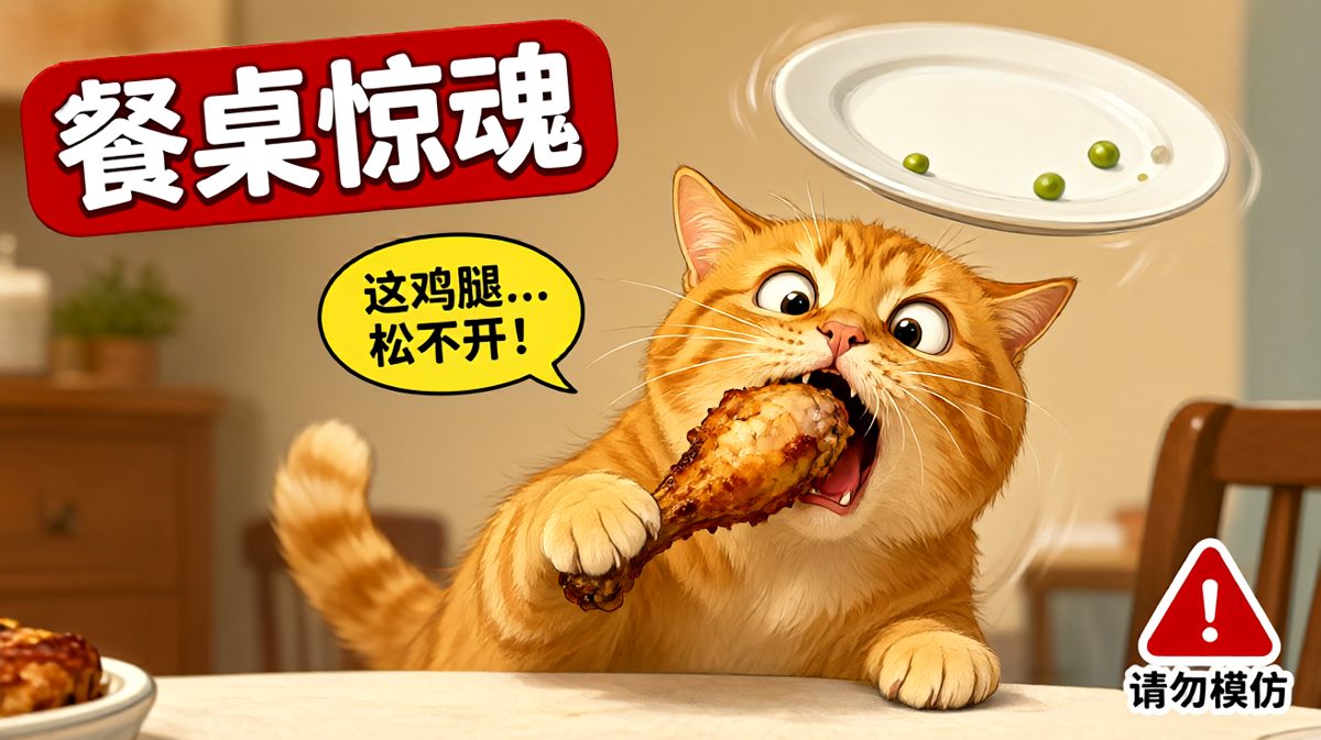 嘴比脑子快，腿比脑子慢，这顿鸡腿算是用命换的。