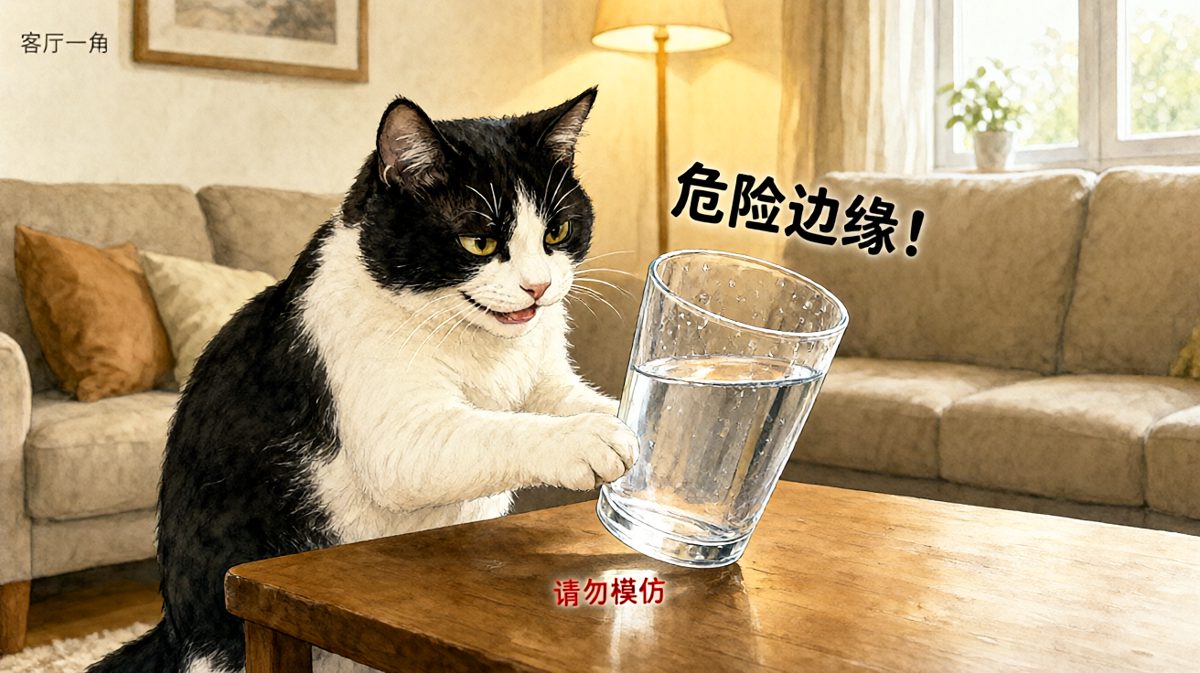 不是故意的，只是想知道……杯子到底有没有底线。