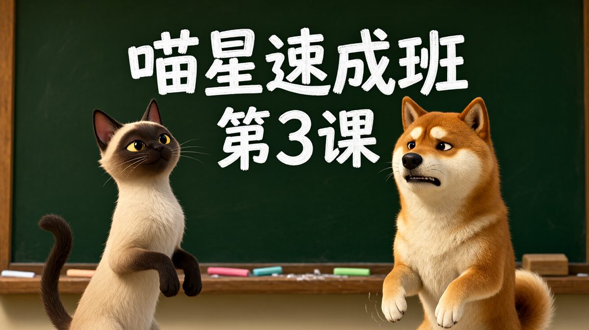 柴犬学猫步，学到怀疑狗生