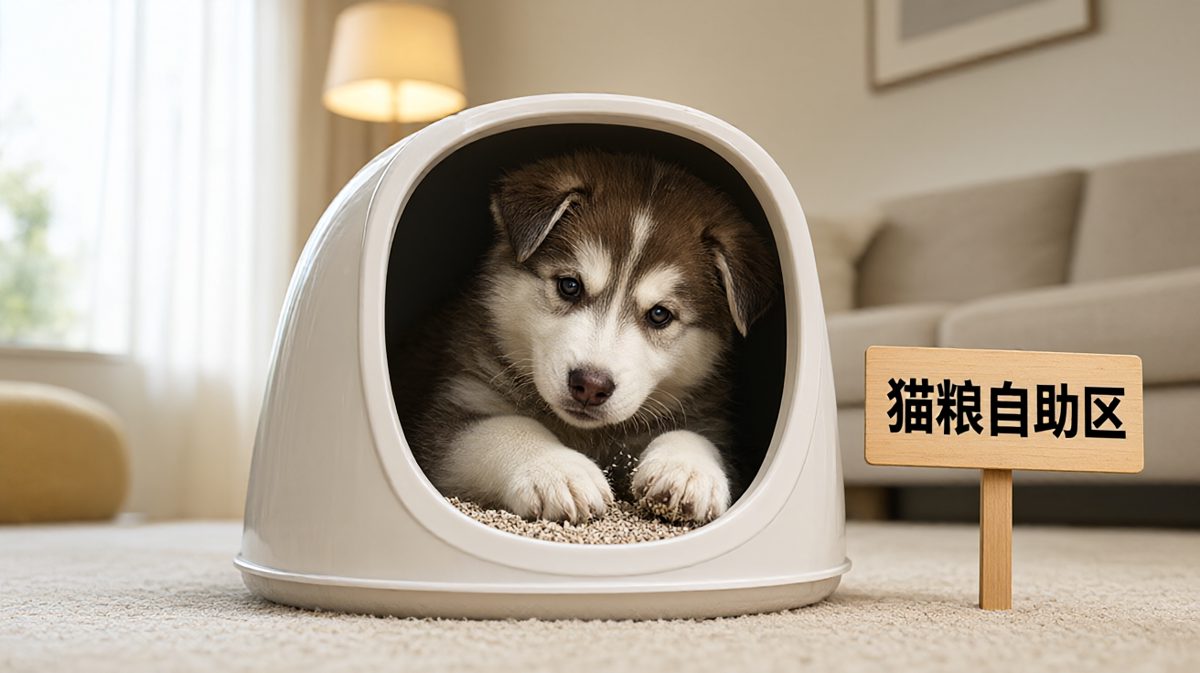 二哈试图融入猫族却翻车