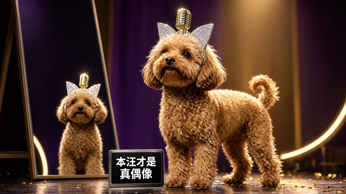 泰迪的猫王造型太自信了