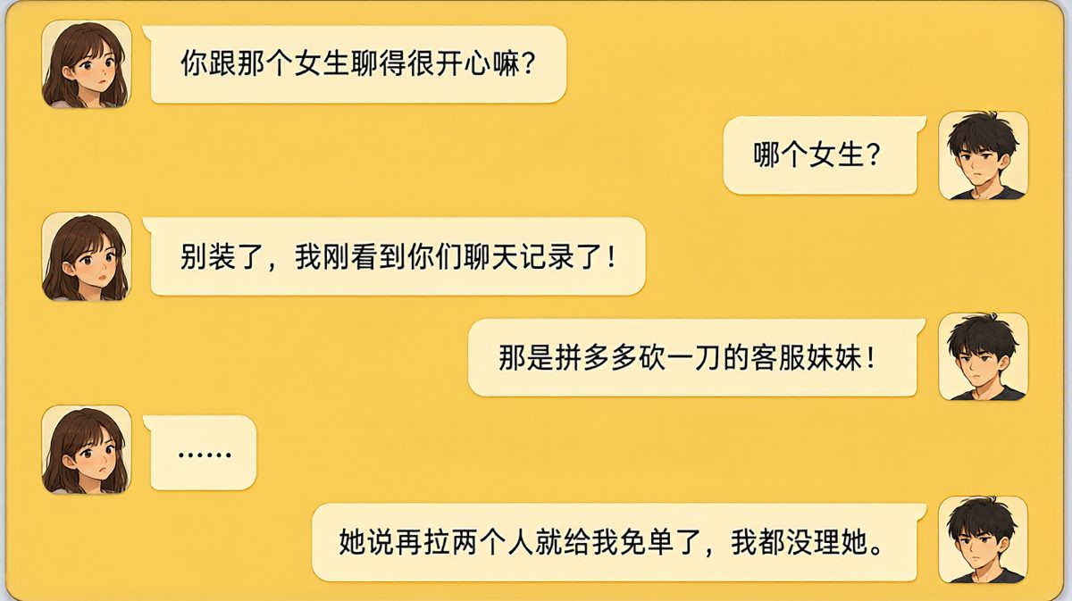 醋王女友 vs 拼多多客服