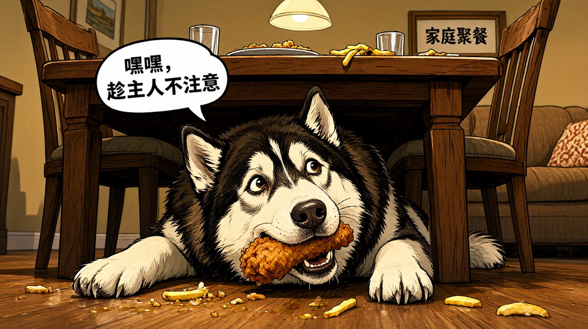 我什么都没吃，是鸡肉自己跳进我嘴里的！