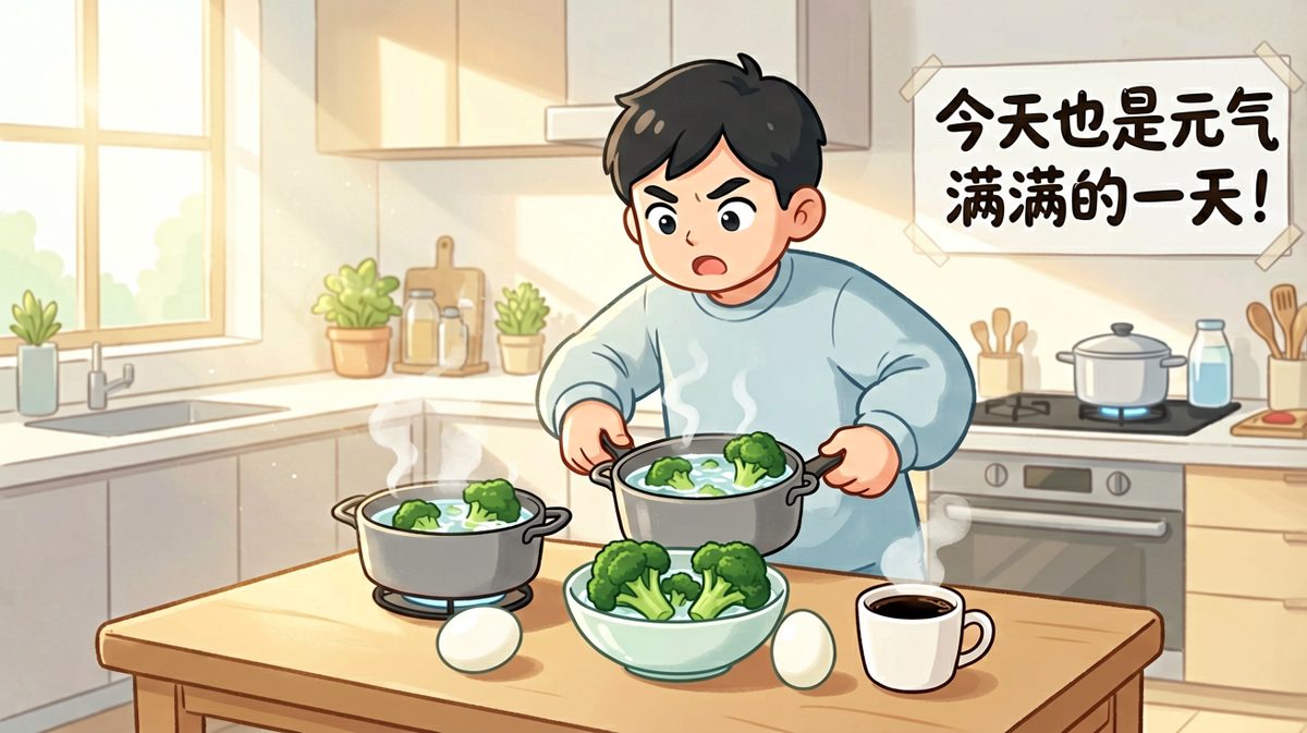 减肥第一天：自律从一顿清淡早餐开始！
